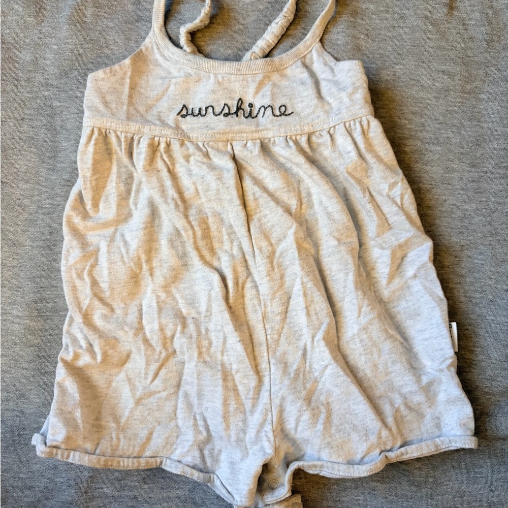 Gerber Light Gray Baby Romper